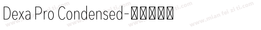 Dexa Pro Condensed字体转换